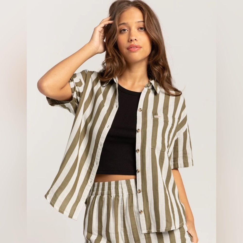 NWT - BRIXTON Mykonos Womens Button Up Top - Various Sizes